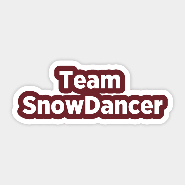 Team SnowDancer from Psy-Changeling Universe Sticker by We Love Pop Culture